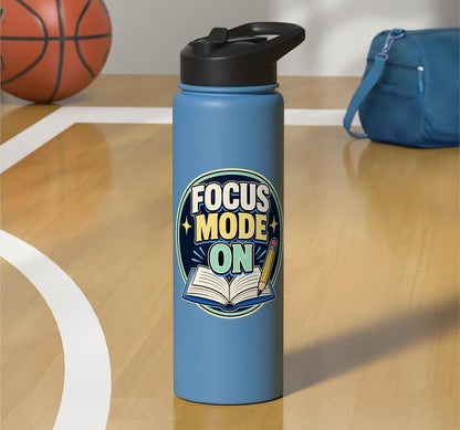 Focus Mode On Study Learn Stainless Steel Insulated Water Bottle
