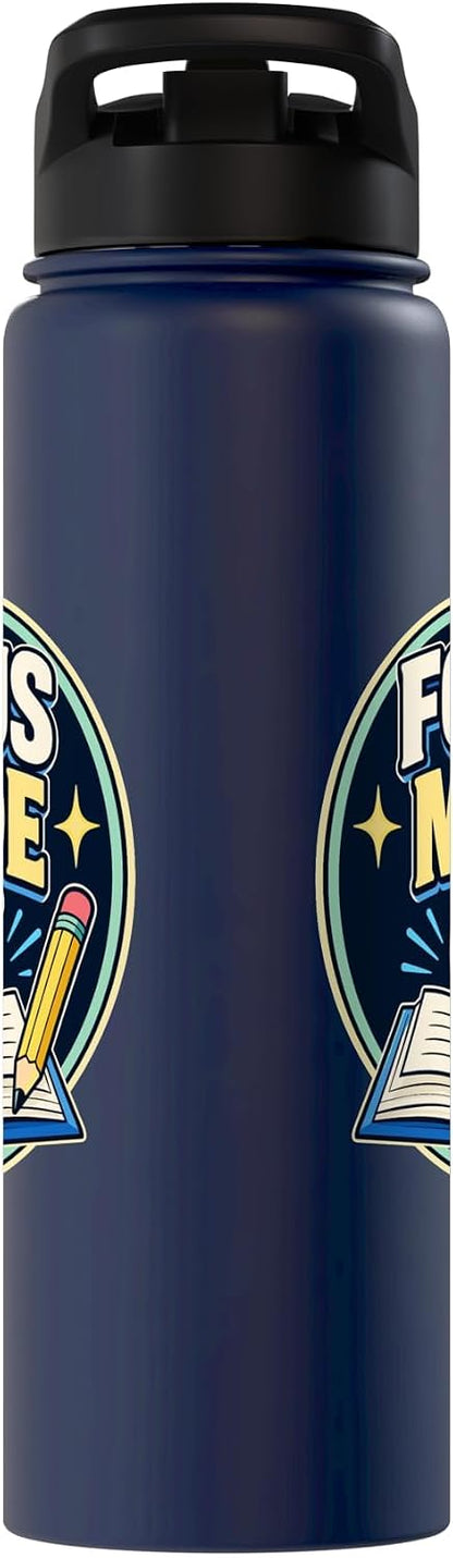 Focus Mode On Study Learn Stainless Steel Insulated Water Bottle