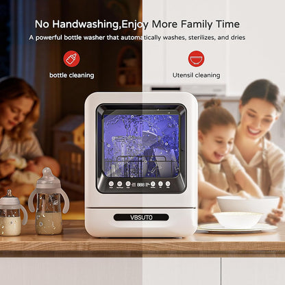 Baby Bottle Washer Pro,All-in-One Bottle Washer and Sterilizer and Dryer,Cleans 6 Baby Bottles Simultaneously,Baby Bottle Washer for Bottles, Pump Parts & Baby Essentials