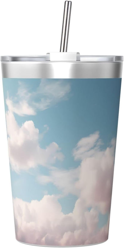Cucumber Insulated Straw Cup Ideal for Gym use or Carrying on The go