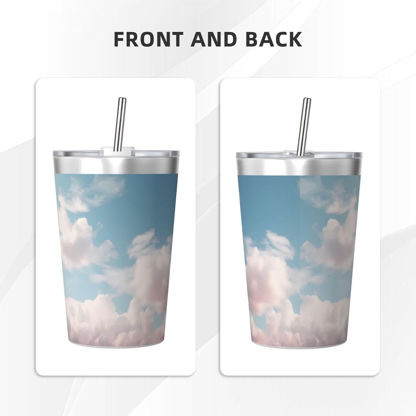 Cucumber Insulated Straw Cup Ideal for Gym use or Carrying on The go