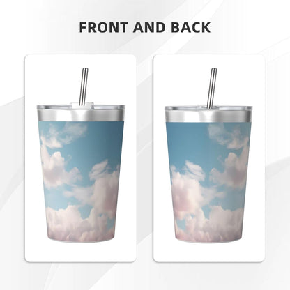 Cucumber Insulated Straw Cup Ideal for Gym use or Carrying on The go