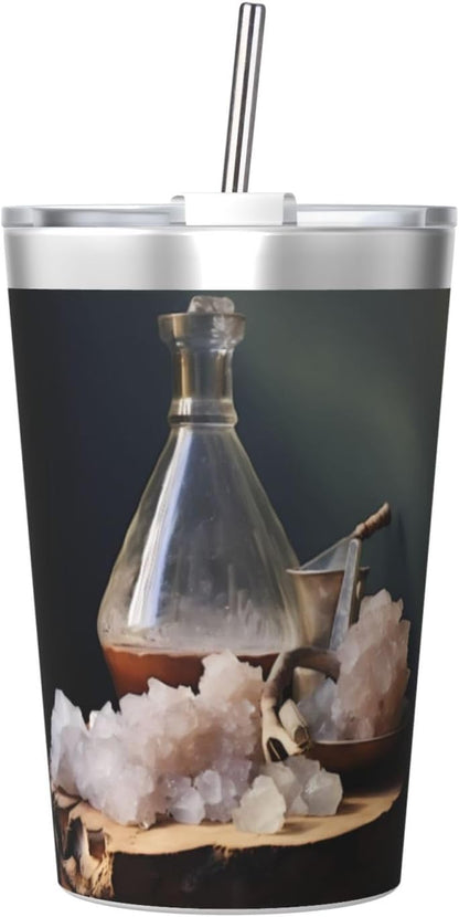 Cucumber Insulated Straw Cup Ideal for Gym use or Carrying on The go