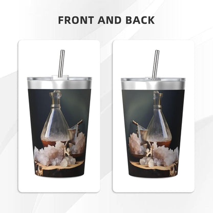 Cucumber Insulated Straw Cup Ideal for Gym use or Carrying on The go