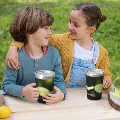 Cucumber Insulated Straw Cup Ideal for Gym use or Carrying on The go