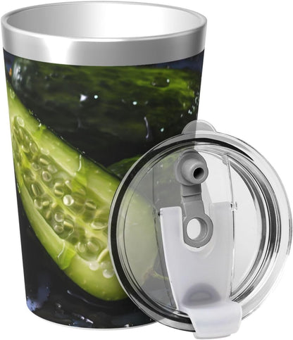 Cucumber Insulated Straw Cup Ideal for Gym use or Carrying on The go