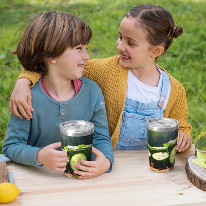 Cucumber Insulated Straw Cup Ideal for Gym use or Carrying on The go