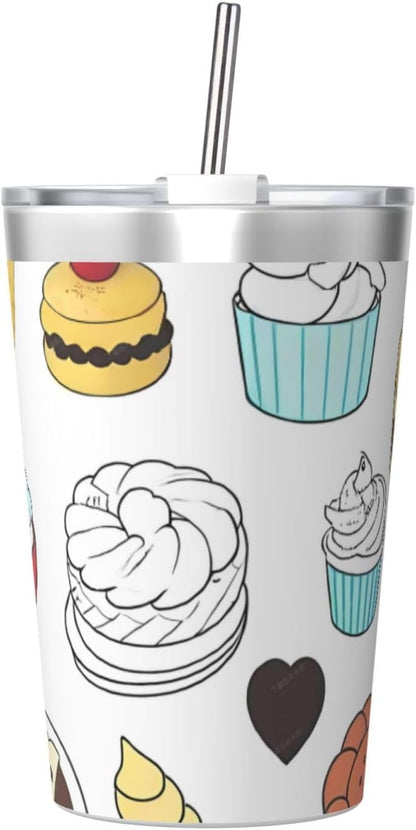 Cucumber Insulated Straw Cup Ideal for Gym use or Carrying on The go