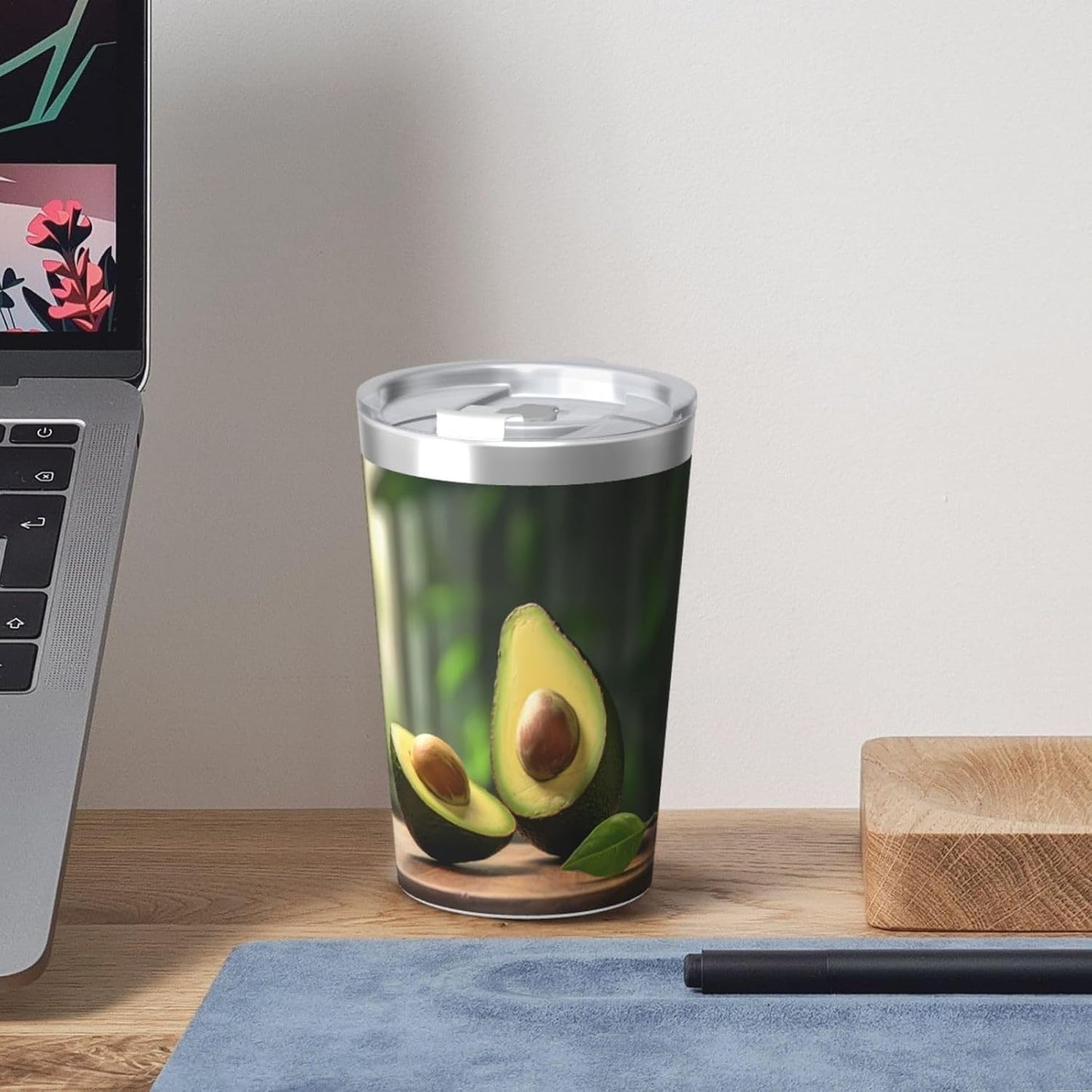 Cucumber Insulated Straw Cup Ideal for Gym use or Carrying on The go