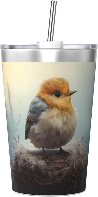 Cucumber Insulated Straw Cup Ideal for Gym use or Carrying on The go