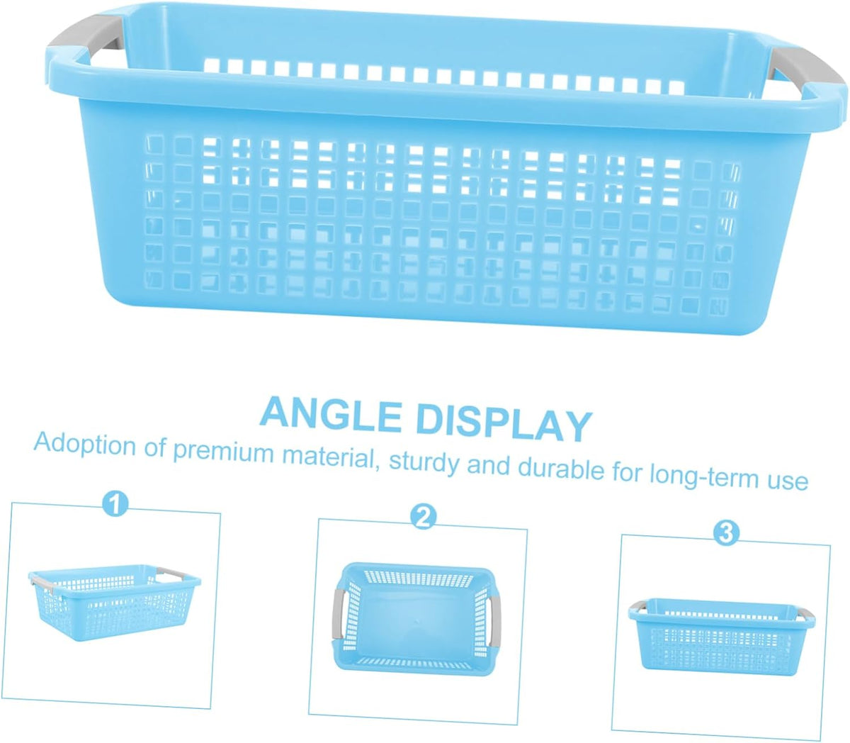 Toy Storage Basket Lid Collapsible Woven Organizer for Playroom Sturdy and Lightweight for Easy Use