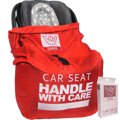 Car Seat Travel Cover Bag: Universally Fits Infant, Booster, Convertible Car Seats & Bases: Water, Dirt & Tear Resistant, Airplane Gate Check