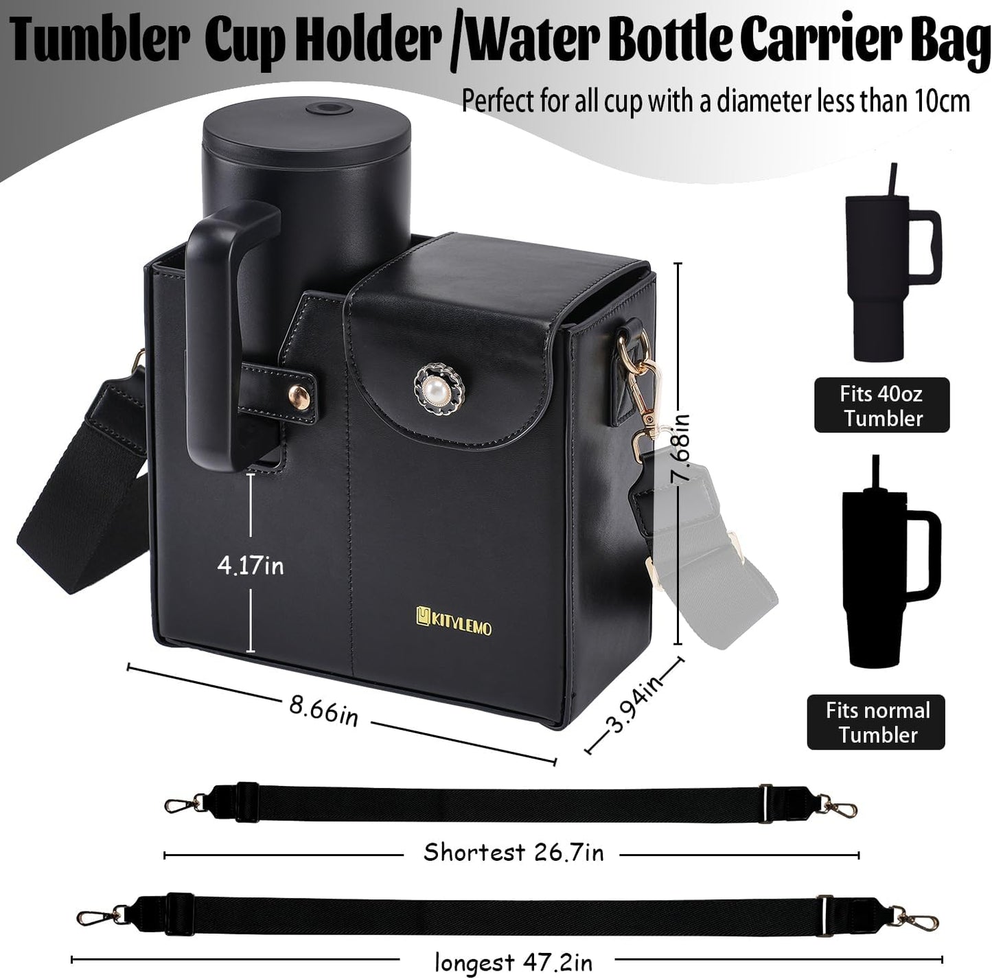 Stanley Cup Purse.Stanley Purse Cup Holder Bag.Water Bottle Holder. Bag with Water Bottle Pocket
