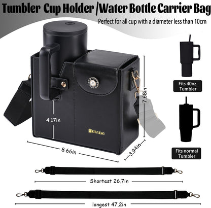 Stanley Cup Purse.Stanley Purse Cup Holder Bag.Water Bottle Holder. Bag with Water Bottle Pocket