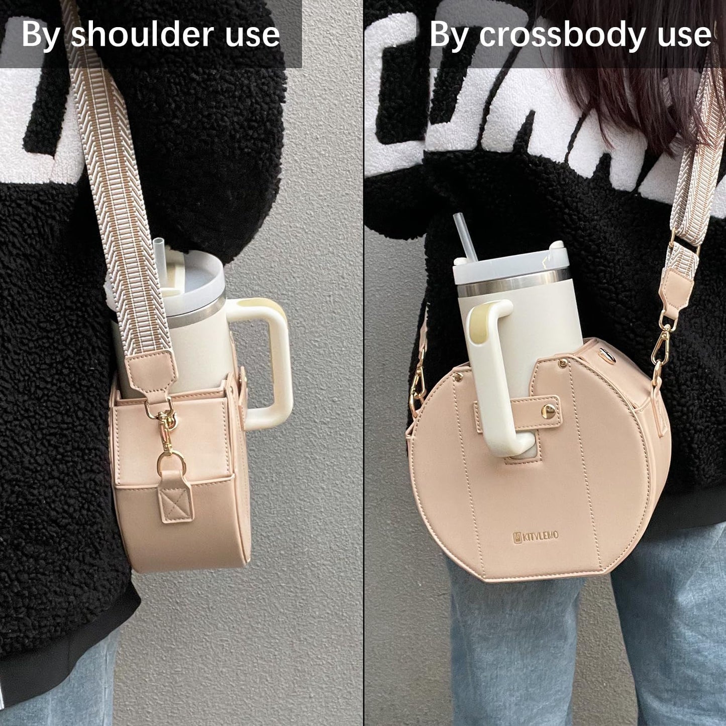 Stanley Cup Purse.Stanley Purse Cup Holder Bag.Water Bottle Holder. Bag with Water Bottle Pocket