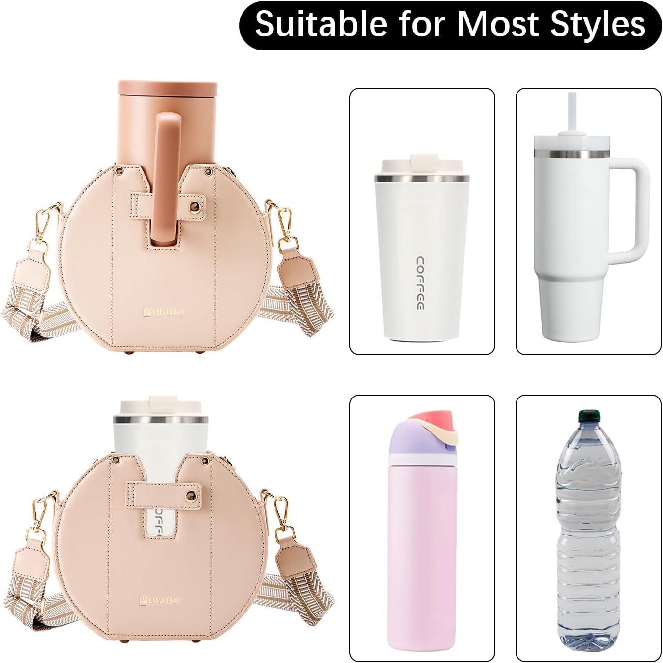 Stanley Cup Purse.Stanley Purse Cup Holder Bag.Water Bottle Holder. Bag with Water Bottle Pocket