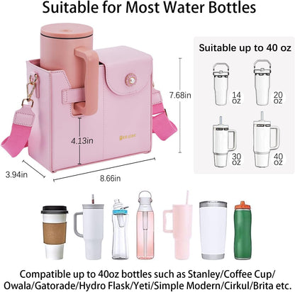 Stanley Cup Purse.Stanley Purse Cup Holder Bag.Water Bottle Holder. Bag with Water Bottle Pocket