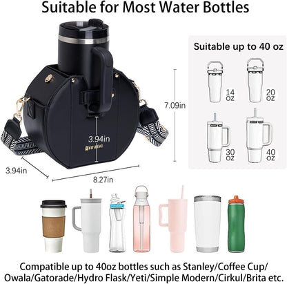 Stanley Cup Purse.Stanley Purse Cup Holder Bag.Water Bottle Holder. Bag with Water Bottle Pocket