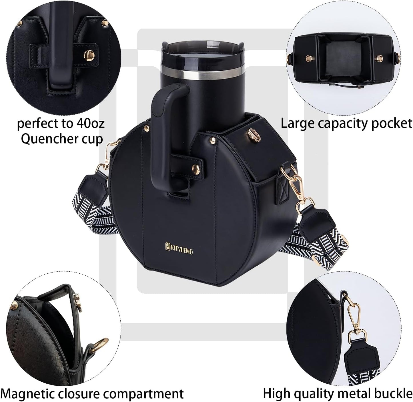 Stanley Cup Purse.Stanley Purse Cup Holder Bag.Water Bottle Holder. Bag with Water Bottle Pocket