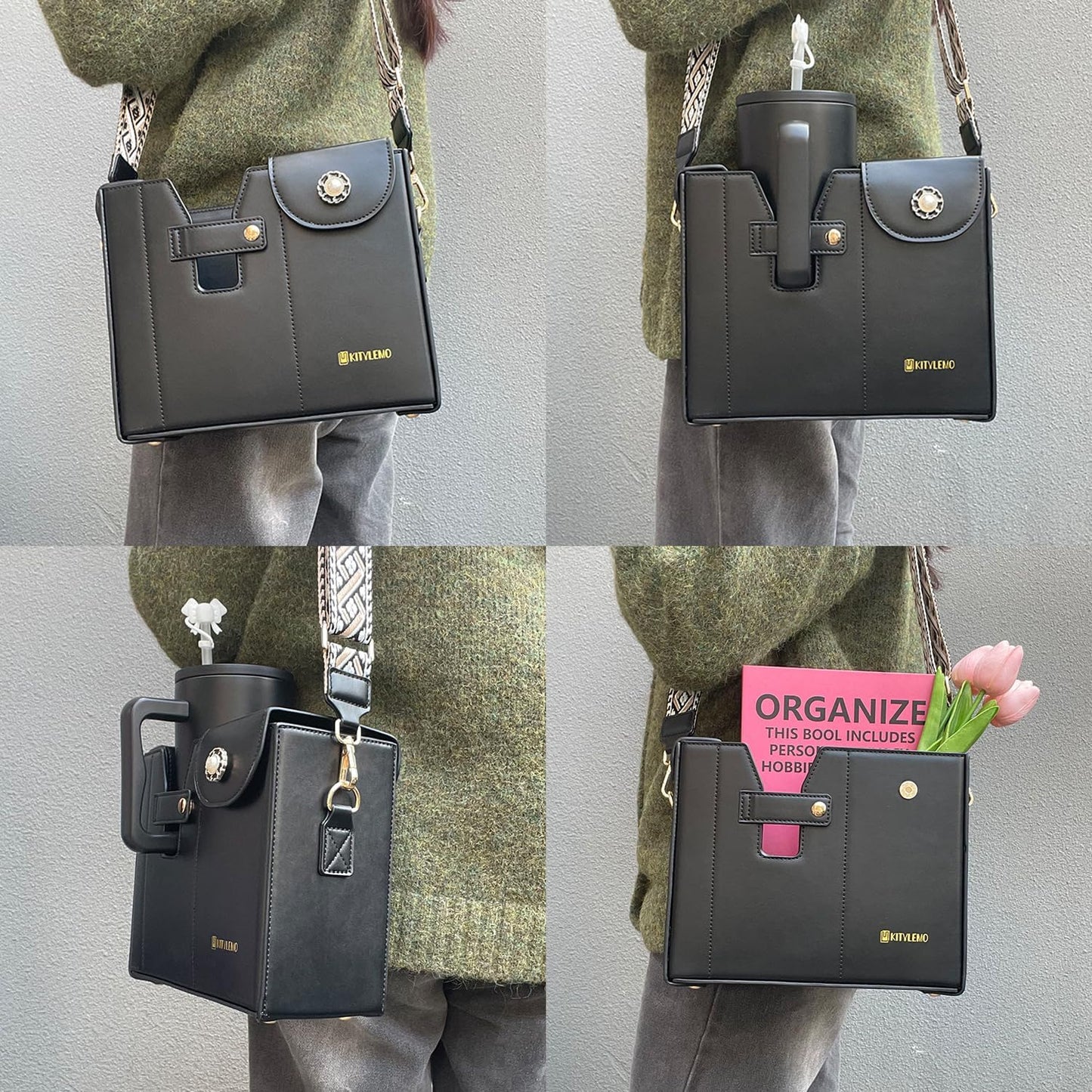 Stanley Cup Purse.Stanley Purse Cup Holder Bag.Water Bottle Holder. Bag with Water Bottle Pocket
