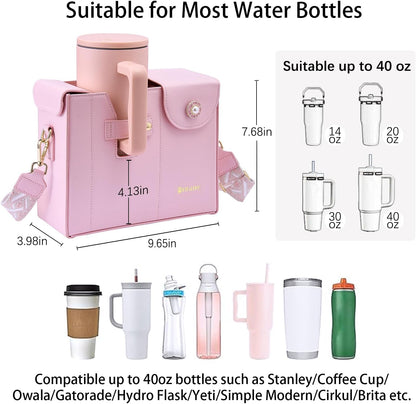Stanley Cup Purse.Stanley Purse Cup Holder Bag.Water Bottle Holder. Bag with Water Bottle Pocket