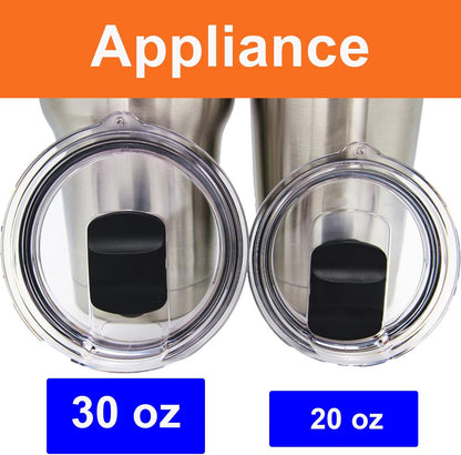 2 Pack 20 oz tumbler lids replacement, Spill Proof Splash Resistant Lids Mug Topper Fit for Rambler and More Coffee Mugs