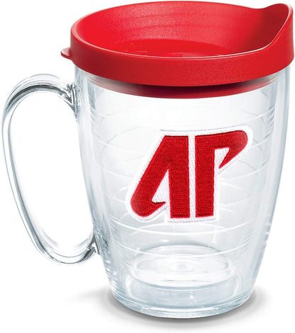 Tervis Made in USA Double Walled University of Alabama Crimson Tide Insulated Tumbler Cup Keeps Drinks Cold & Hot, 16oz Mug, Emblem - Colors E