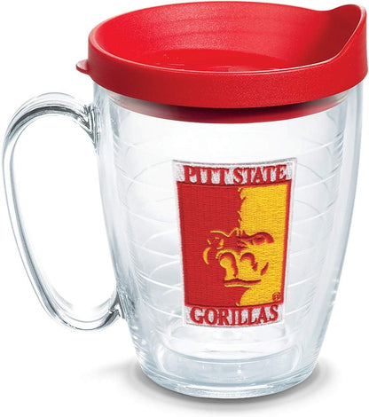 Tervis Made in USA Double Walled University of Alabama Crimson Tide Insulated Tumbler Cup Keeps Drinks Cold & Hot, 16oz Mug, Emblem - Colors E