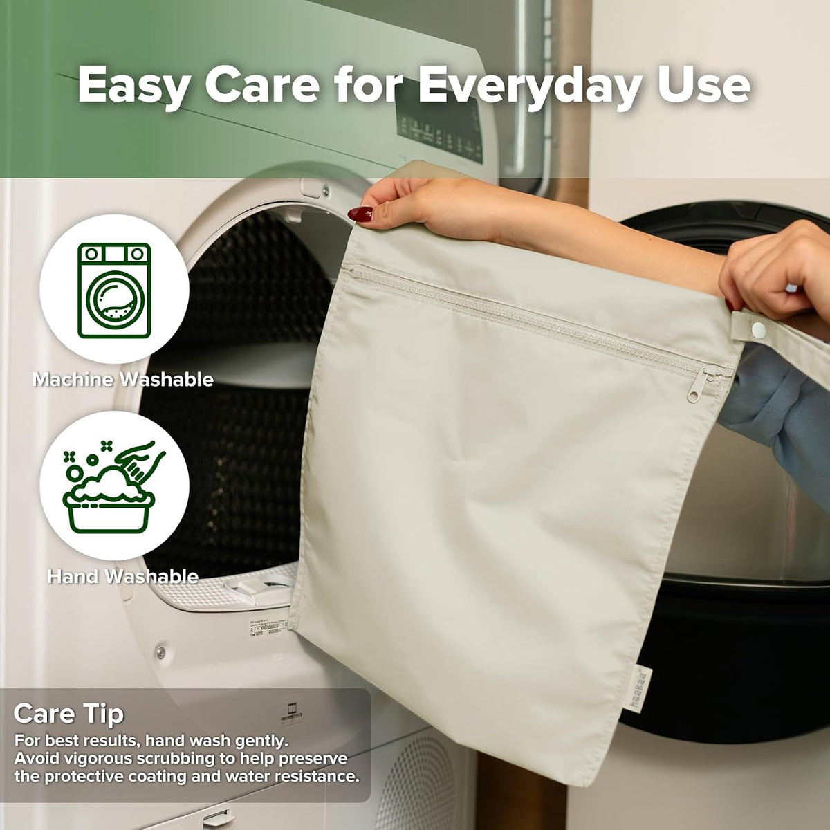 Wet Dry Bags for Baby, Water Resistant Wet Dry Bag, 2pcs, Grass