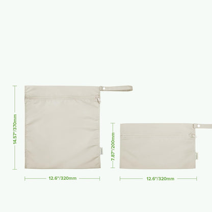 Wet Dry Bags for Baby, Water Resistant Wet Dry Bag, 2pcs, Grass