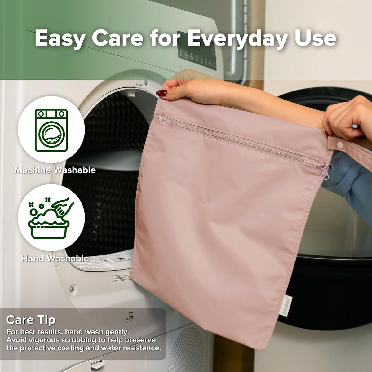 Wet Dry Bags for Baby, Water Resistant Wet Dry Bag, 2pcs, Grass