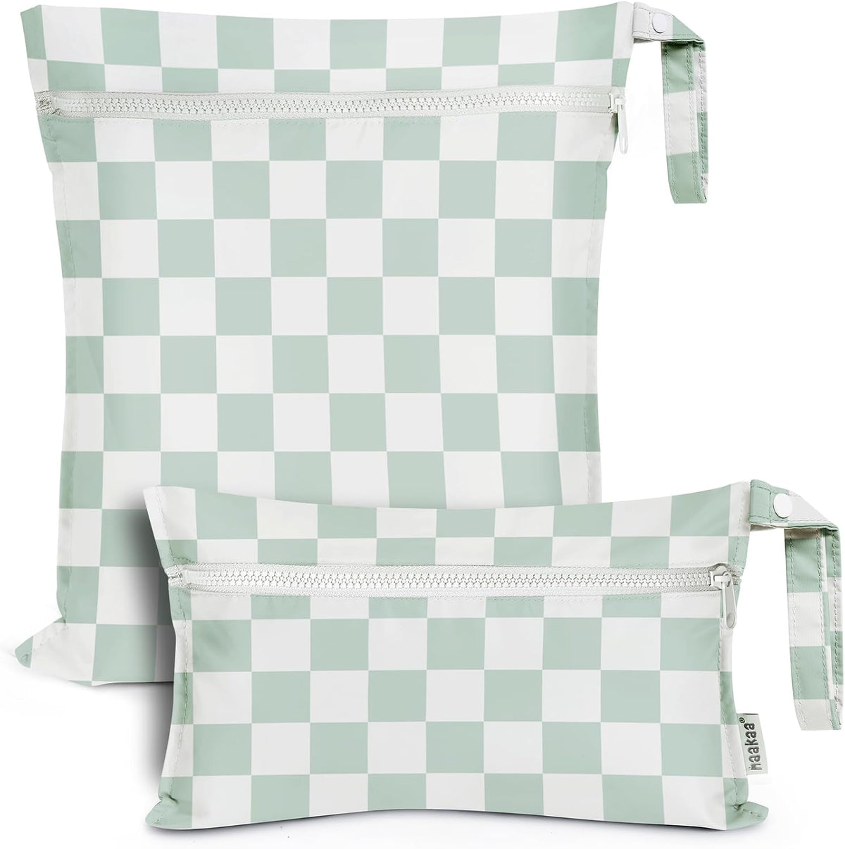 Wet Dry Bags for Baby, Water Resistant Wet Dry Bag, 2pcs, Grass