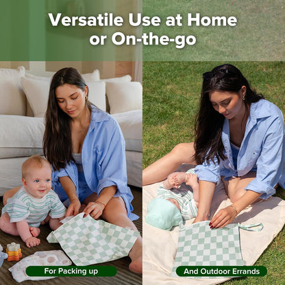 Wet Dry Bags for Baby, Water Resistant Wet Dry Bag, 2pcs, Grass