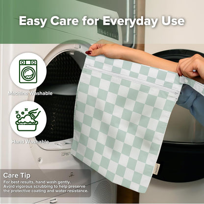 Wet Dry Bags for Baby, Water Resistant Wet Dry Bag, 2pcs, Grass