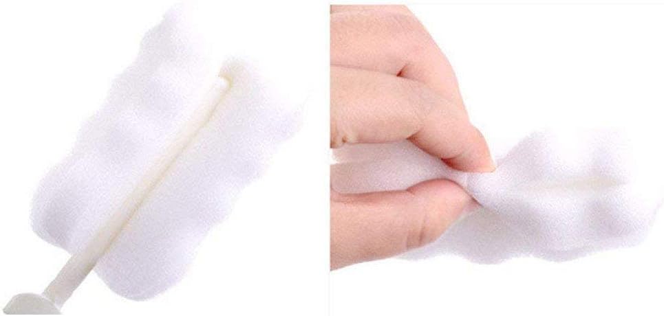 Cleaning Brush Set, Portable Bottle & Nipple Brushes Sponge Material, Soft & Fluffy Texture, Comfortable Grip, Hanging Holes, BPA Free, Ideal for Baby Bottles & Cups