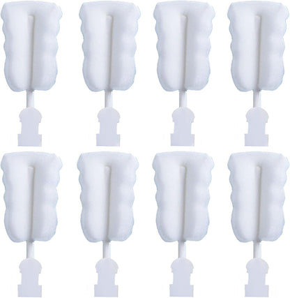 Cleaning Brush Set, Portable Bottle & Nipple Brushes Sponge Material, Soft & Fluffy Texture, Comfortable Grip, Hanging Holes, BPA Free, Ideal for Baby Bottles & Cups