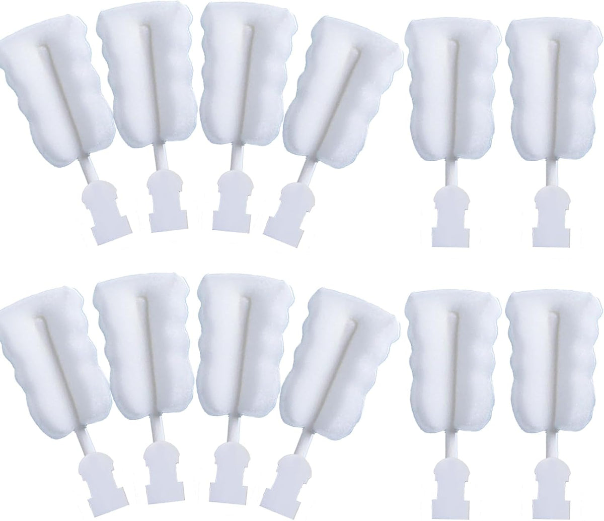 Cleaning Brush Set, Portable Bottle & Nipple Brushes Sponge Material, Soft & Fluffy Texture, Comfortable Grip, Hanging Holes, BPA Free, Ideal for Baby Bottles & Cups