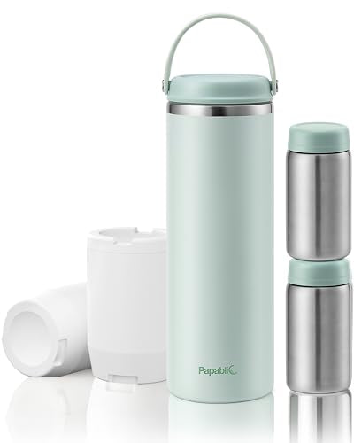Portable Bottle Warmer Pro for Travel Bundle with Innovative 360° CapsuleChill Breastmilk Cooler