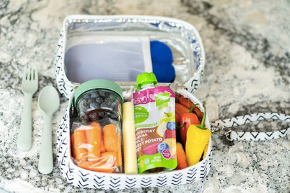Breastmilk Cooler Bag with Ice Pack - Insulated Breast Milk Cooler Travel Bag - Small Breastmilk Storage Bag Cooler with Detachable Wrist Strap