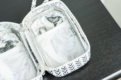 Breastmilk Cooler Bag with Ice Pack - Insulated Breast Milk Cooler Travel Bag - Small Breastmilk Storage Bag Cooler with Detachable Wrist Strap