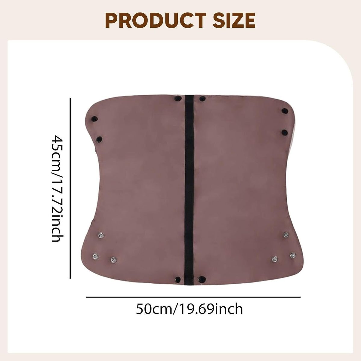 Winter Stroller Gloves Water Resistant Lined Hand Muffs for Caregivers, Brown