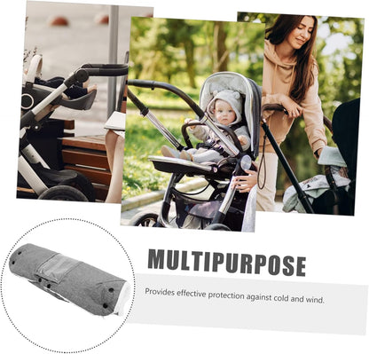 Stroller Gloves Windproof Insulated Hand Warmers for Outdoor Cold Weather Easy to Install Detachable Design for Strollers for Parents
