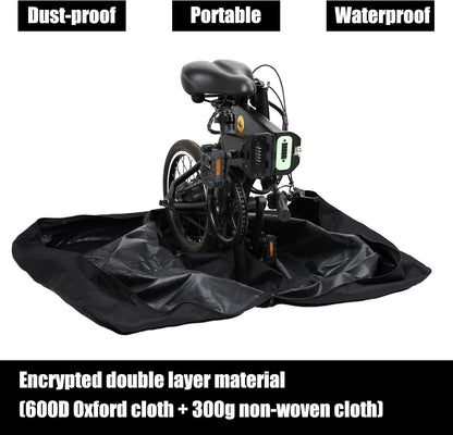 20/26inch Folding Bike Bag Waterproof Biycle Travel Case Carrying Case Outdoors Bike Transport Bag for Car Train Air Travel