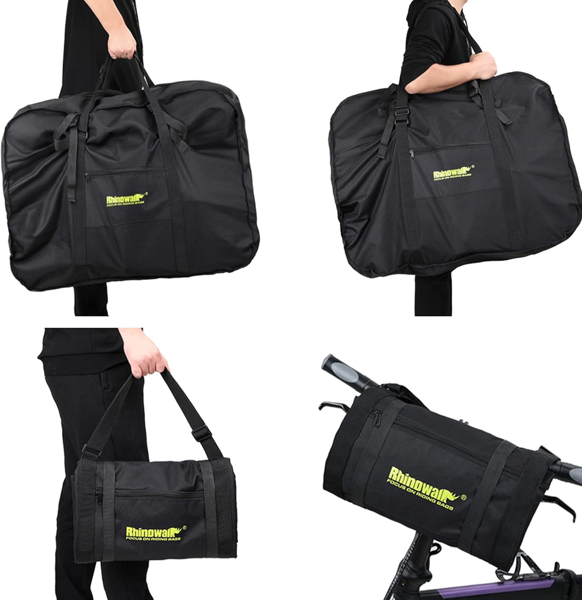 20/26inch Folding Bike Bag Waterproof Biycle Travel Case Carrying Case Outdoors Bike Transport Bag for Car Train Air Travel