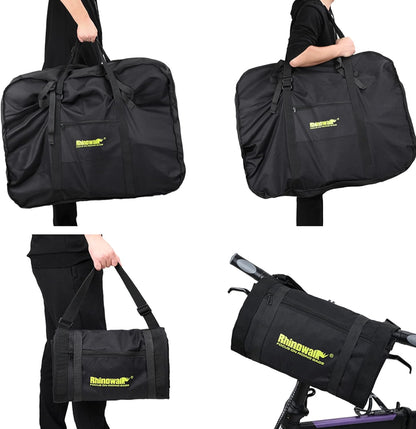 20/26inch Folding Bike Bag Waterproof Biycle Travel Case Carrying Case Outdoors Bike Transport Bag for Car Train Air Travel