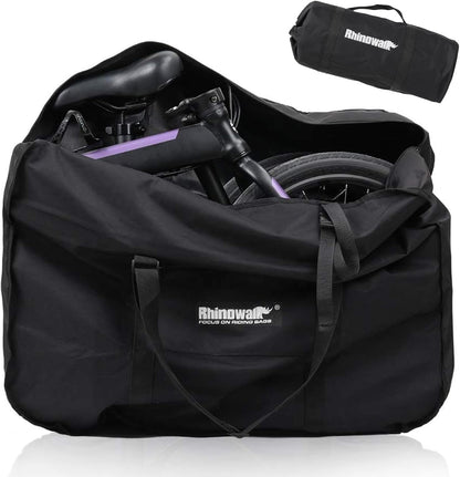 20/26inch Folding Bike Bag Waterproof Biycle Travel Case Carrying Case Outdoors Bike Transport Bag for Car Train Air Travel