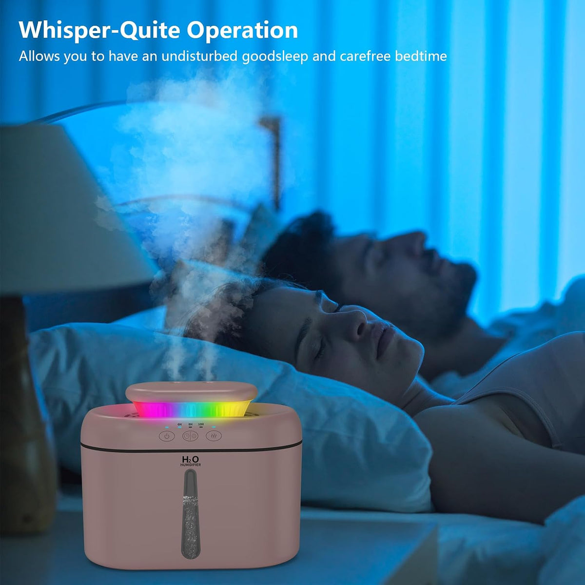 SZO Plant Humidifier Indoor, 2.5L Humidifiers for Bedroom, Soft Pink