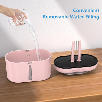 SZO Plant Humidifier Indoor, 2.5L Humidifiers for Bedroom, Soft Pink