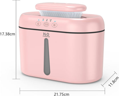 SZO Plant Humidifier Indoor, 2.5L Humidifiers for Bedroom, Soft Pink