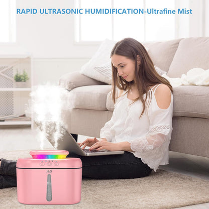 SZO Plant Humidifier Indoor, 2.5L Humidifiers for Bedroom, Soft Pink